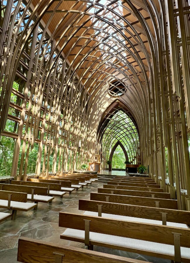 Thorncrown Chapel, E. Fay Jones design in Eureka Springs, Arkansas
