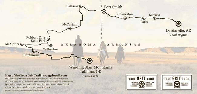 True Grit Trail map