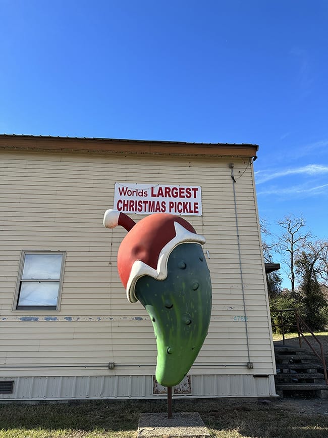 The World's Largest Christmas Pickle Only In Arkansas
