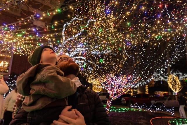 Lights of the Ozarks Fayetteville Square